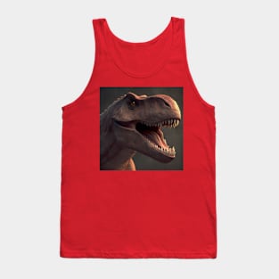 Dino illustration Tank Top